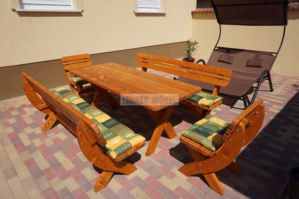 Fa kerti bútor szett - Erfurt - 160