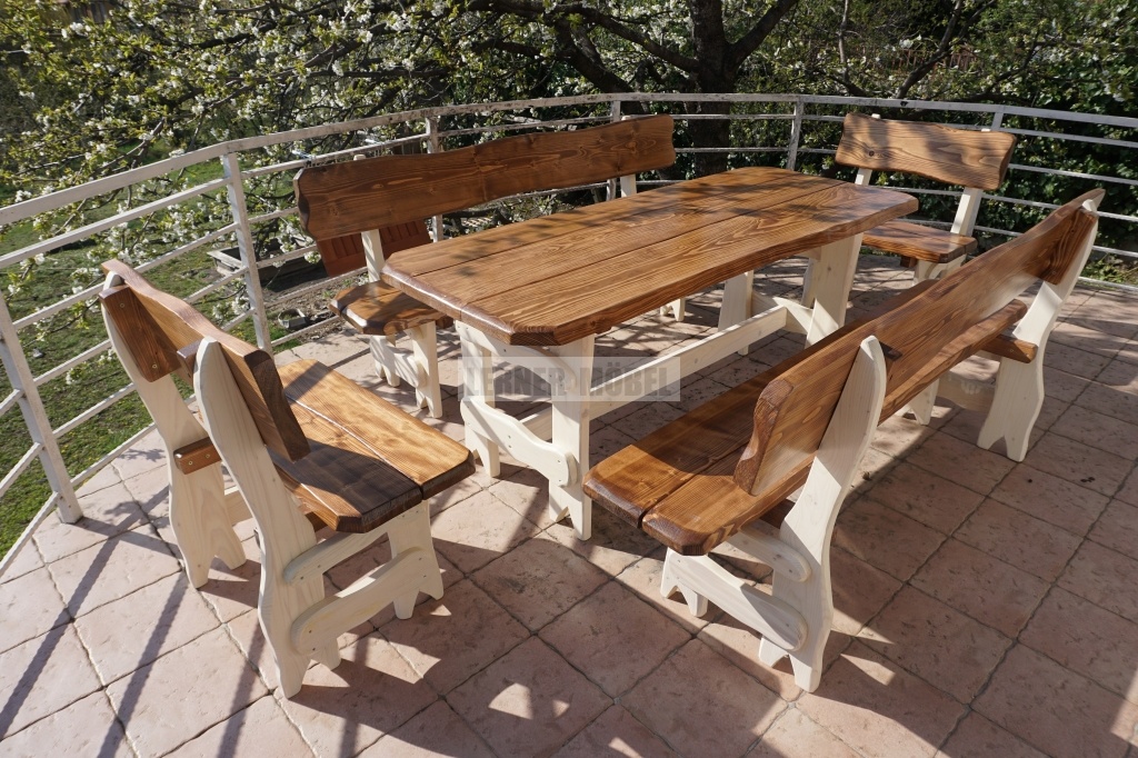 Fa kerti bútor szett - BERN