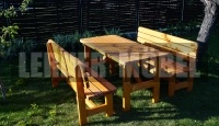 Fa kerti bútor szett - Bamberg