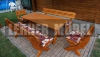 Fa kerti bútor szett - Erfurt - 160